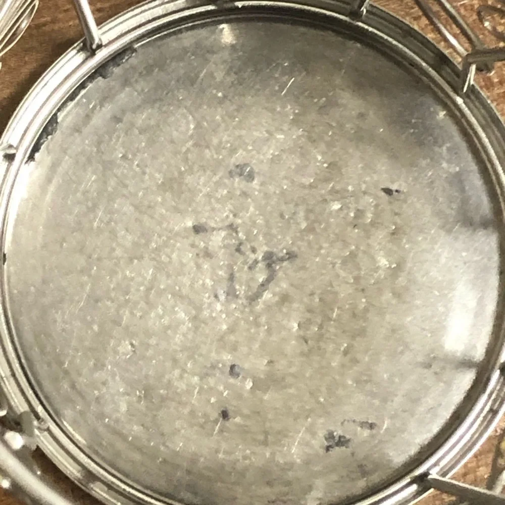 Silver Floral Metal Holder